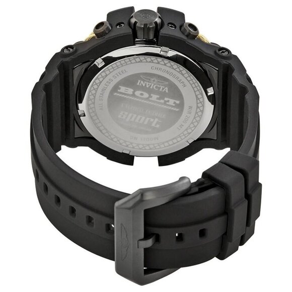 NWT Authentic Invicta Bolt Chronograph Black Carbon Fiber Dial Men's Watch - Picture 3 of 3
